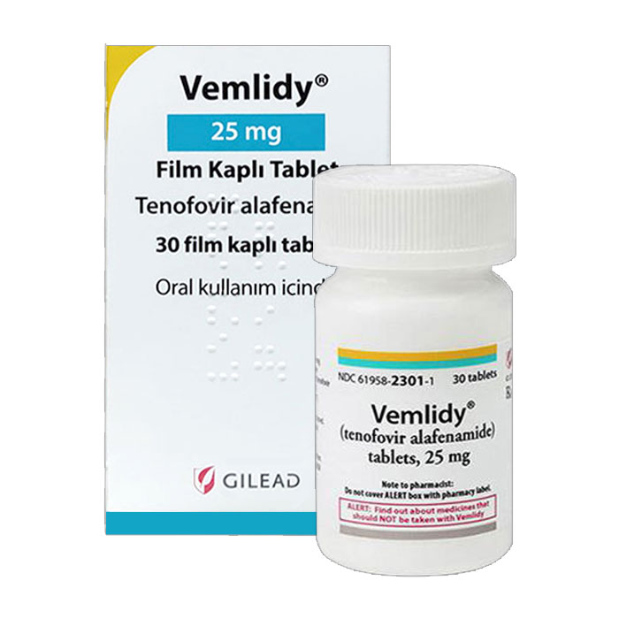 Thuốc điều trị viêm gan B Vemlidy 25mg Hộp 30 viên