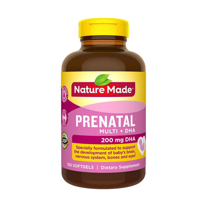 Thuốc bổ bà bầu Nature Made Prenatal Multi DHA 200mg