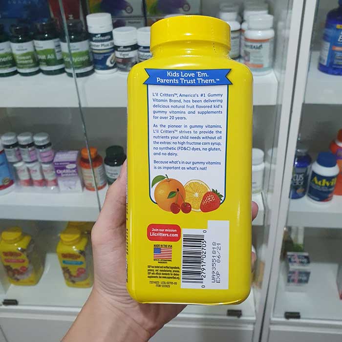 L’il Critters Gummy Vites Vitamin cho bé, Chai 300 viên