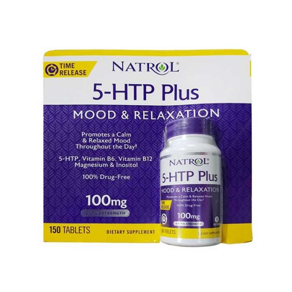 Thuốc giảm Stress Natrol 5-HTP Plus 100mg, Chai 150 viên