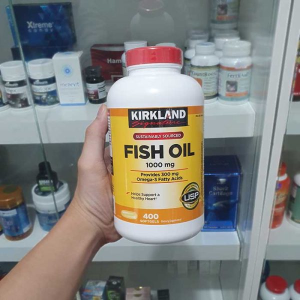 Dầu cá Omega 3 Fish Oil Kirkland 1000mg, Chai 400 Viên