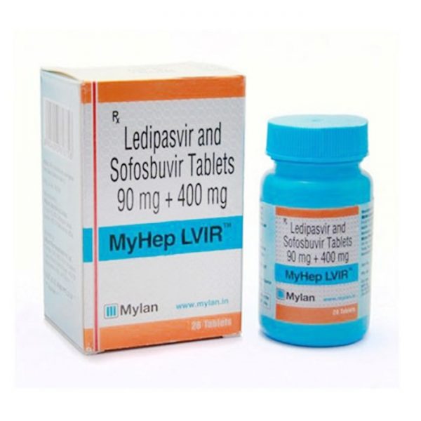 MyHep LVIR Mylan thuốc điều trị viêm gan C, Hộp 28 viên
