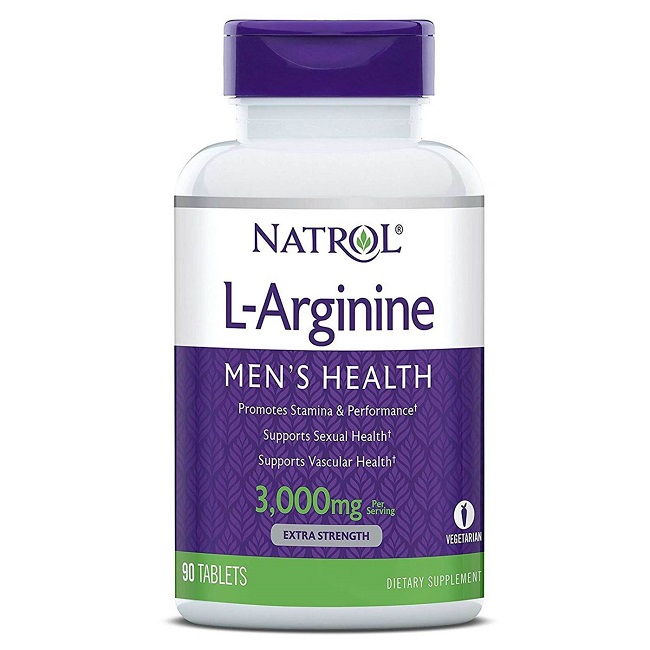 Thuốc tăng cường sinh lý nam Natrol L-Arginine 3000mg, Chai 90 viên
