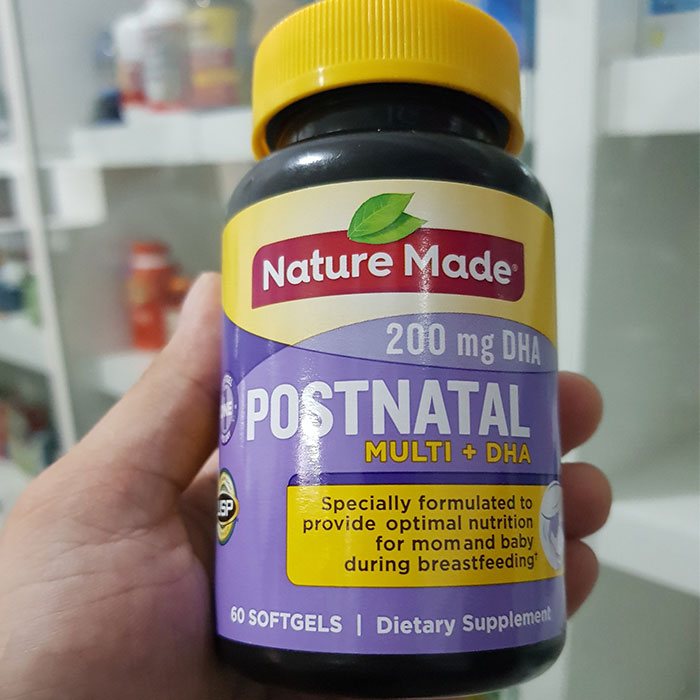 Thuốc bổ bầu sau sinh Nature Made Postnatal