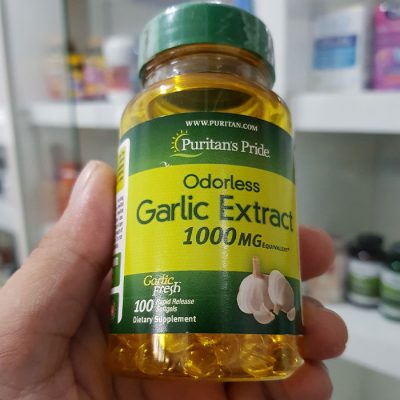 Tinh dầu tỏi Puritan's Pride Odorless Garlic Extract 1000mg