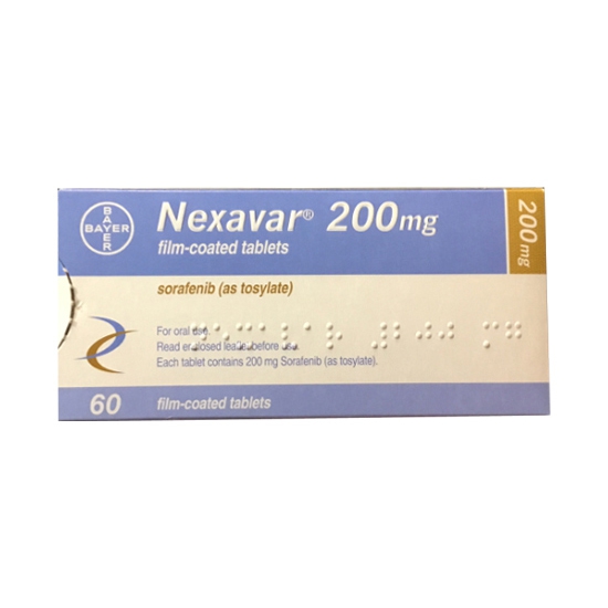 Nexava 200mg Bayer Thuốc điều trị ung thư, Hộp 60 viên