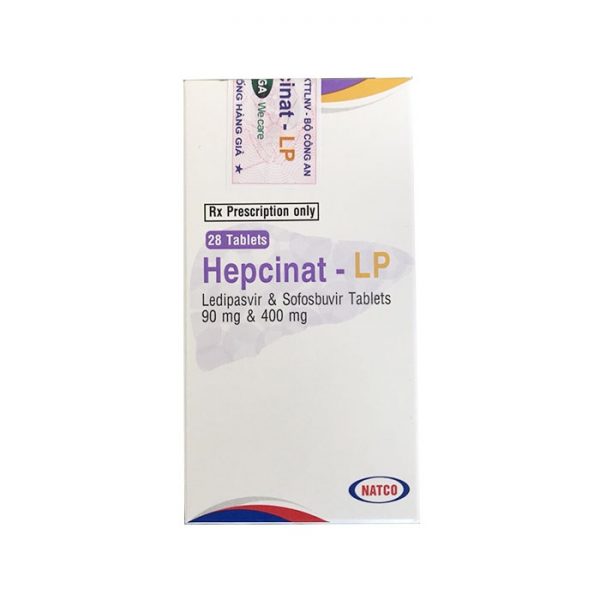Thuốc Natco Hepcinat LP 90mg/400mg, Hộp 28 viên