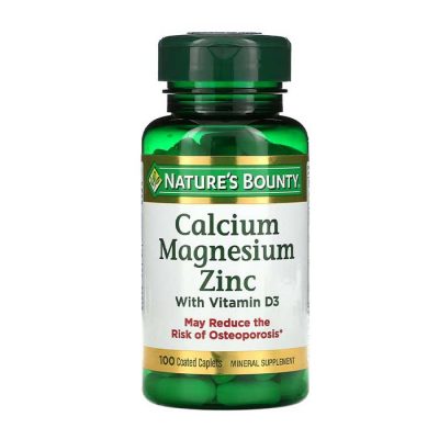 Calcium Magnesium Zinc Nature’s Bounty 100 viên - Viên bổ sung canxi magie và kẽm