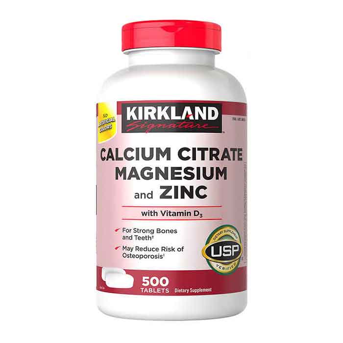 Calcium Citrate Magnesium and Zinc with Vitamin D3 Kirkland