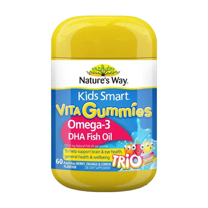 Nature's Way Kids Smart Vita Gummies Omega-3 DHA Fish Oil 60 viên