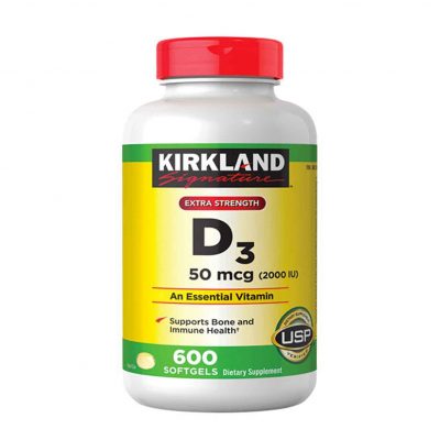 Kirkland Vitamin D3 50mcg 600 viên