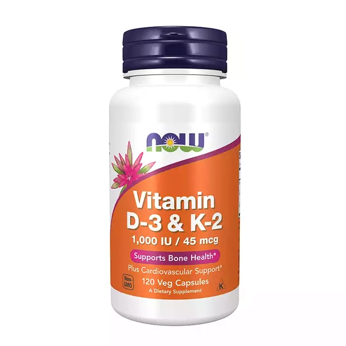 Vitamin D3 & K2 1000IU/45mcg Now