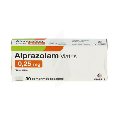 Alprazolam 0.25mg Viatris 30 viên - Thuốc giải lo âu