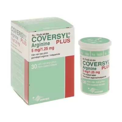 Coversyl Plus 5mg/1.25mg Servier 30 viên – Thuốc tim mạch, huyết áp