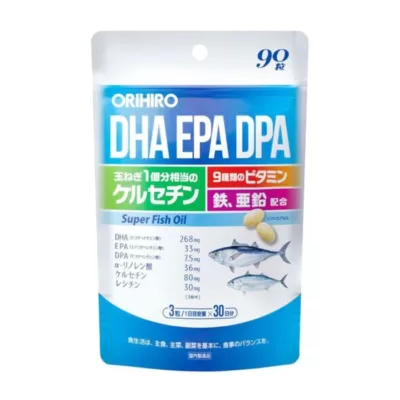 DHA EPA DPA Orihiro 90 viên - Viên uống bổ não, sáng mắt