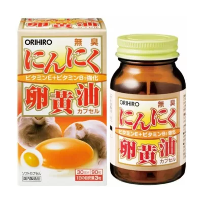 Viên lòng đỏ trứng tỏi không mùi Orihiro 90 viên